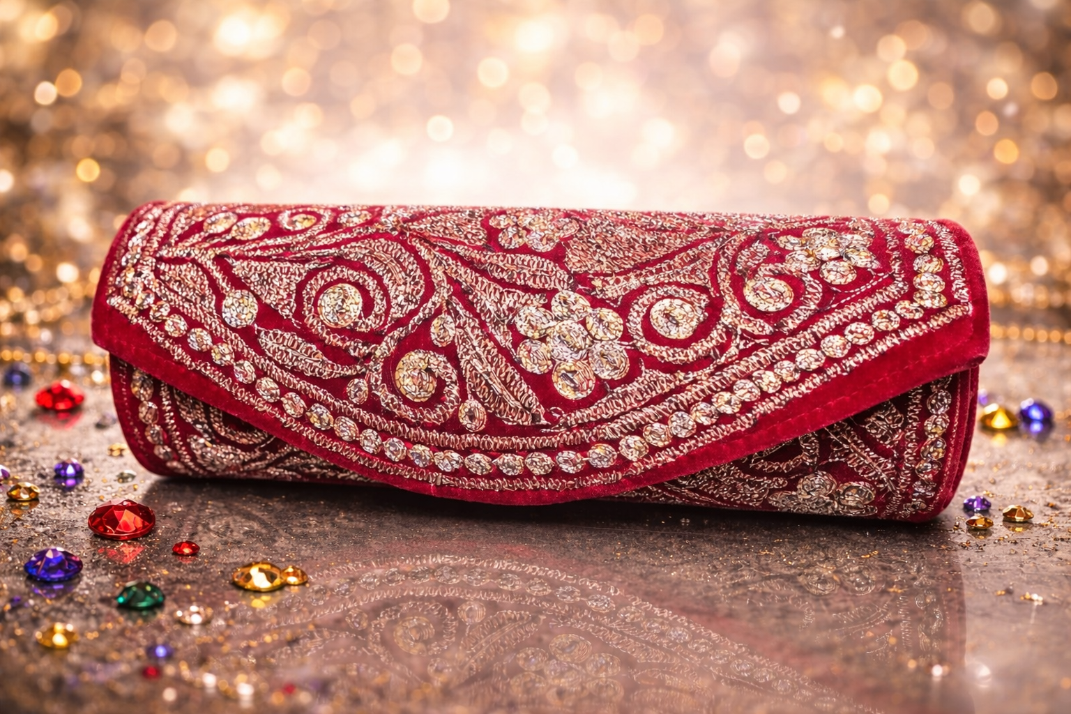 Designer Wallet, Designer handbags and purses for women, Clutches with hand painted paper mache art, Papier mache clutches from Kashmir